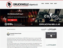 Tablet Screenshot of druckwelle-esports.de